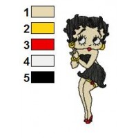 Betty Boop Embroidery Design 66